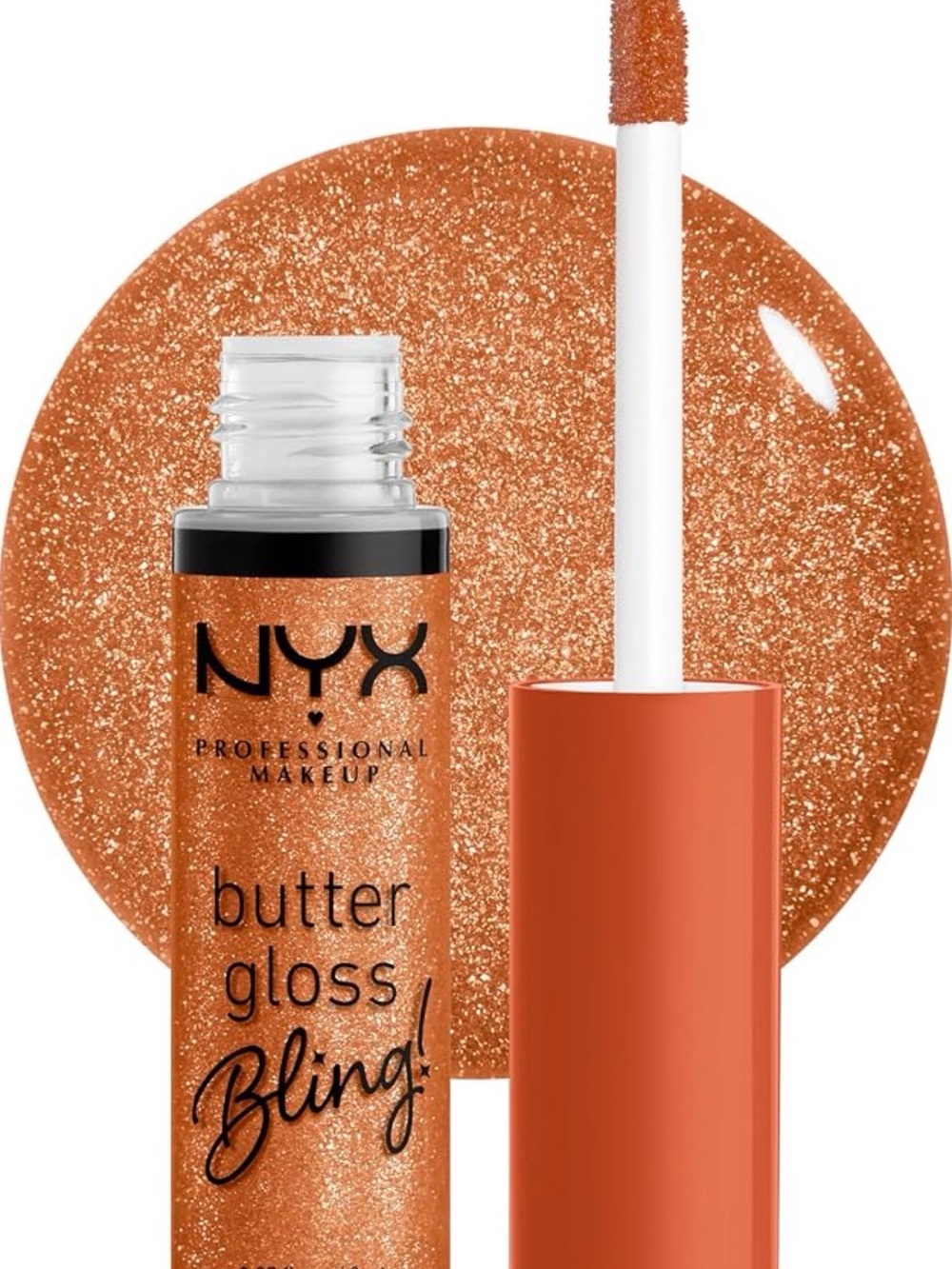 NYX Butter Gloss Bling Lip Gloss โ Sparkling Copper Shimmer
